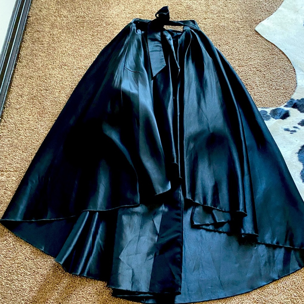 High low skirt size small- satin